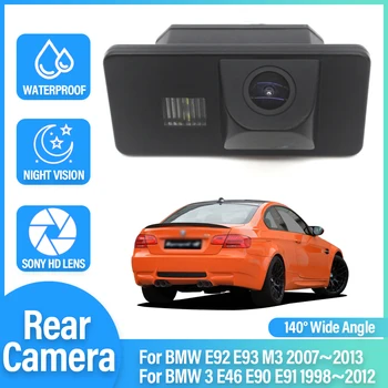 1080P HD 140 laipsnis Galinio vaizdo Kamera, Skirta BMW 3 E46 E90 E91 1998~2012 E92 E93 M3 2007 M. - 2012 M. 2013 M Naktinio matymo Aukštos kokybės RCA