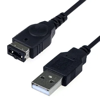 1PC Black USB Įkrovimo iš Anksto Linijos Laidą Įkroviklio Laidas/SP/GBA/GameBoy/NS/DS
