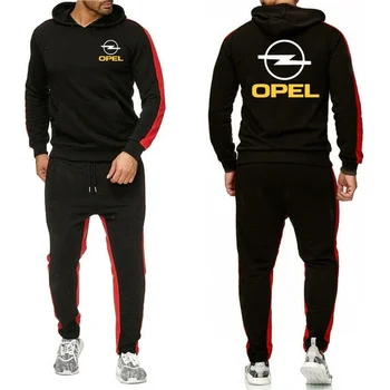 2021 NAUJŲ OPEL Automobilių Logotipą, Palaidinės Vyrų Hoodie Sweatpants Atsitiktinis Pritaikyti Puloveris Kostiumą drabužių Vyrų Medvilnės Kelnės R