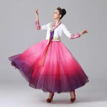2022 tradicinis korėjiečių hanbok suknelė tautinių mažumų šokių suknelė senovės vestuvių palace kostiumų scenoje šokio spektaklis suknelė