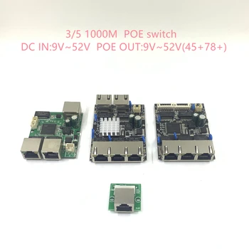 3 poe switch 10/100/1000M 5 port gigabit Ethernet switch modulis DC12V18V24V36V48V poe 12V24V36V48V 5 port poe 1000M