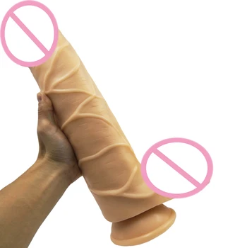 38*8cm Papildomų didelis Didelis Arklys Dildo Realistiškas Penis Super Ilgas Storas Milžinas siurbtukas Vibratorių Moterų Suaugusiųjų Sekso Žaislai