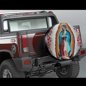 3d Custom Print Varantys Padangų Kepurės Our Lady of Guadalupe Universalus Tinka Daugumos Automobilių Atsarginės Padangos Padengti Fj Cruiser