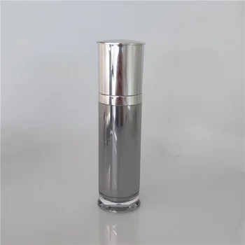 50ml blizga veidrodis sidabro akrilo/plastikinio butelio losjonas/emulsija/serumo/foundation/essence balinimo miltelių odos priežiūros pakavimo
