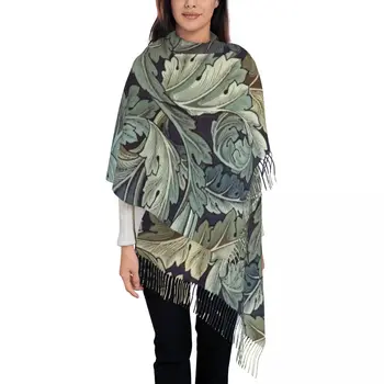 Acanthus William Morris Šalikas Wrap Moterims, Ilgą Žiemą Šiltas Kutas Skara Unisex Tekstilės Modelis Šalikai