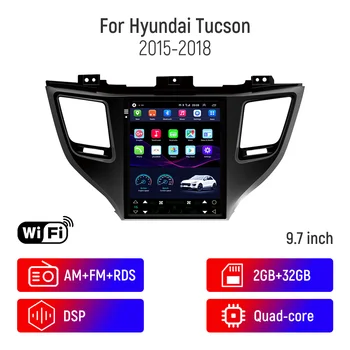Android 10.0 Automobilių GPS Multimedijos Radijo Grotuvas HYUNDAI Tucson 2015-2018 Tesla Vertikalus ScreenCar Navigacijos 4G-WIFI