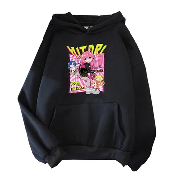 Hitori Gotou hoodies moterų Bocchi Roko Marškinėlius Streetwear Vyrų Anime ilgomis rankovėmis Megztinis Kawaii Y2k Drabužių, negabaritinių