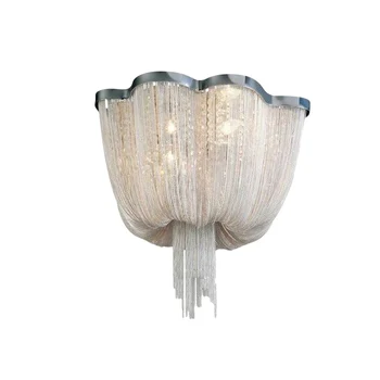 Italijos Šiuolaikinės kūrybos kambarį dekoro Aliuminio kutas lubų šviesos šiltas, romantiškas miegamasis Meno Prabangūs krištolo lubų lempa