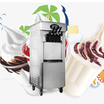 Italų ledų mašina minkštų ledų gamybos mašinos/kavos aparatas, ledų gamybai