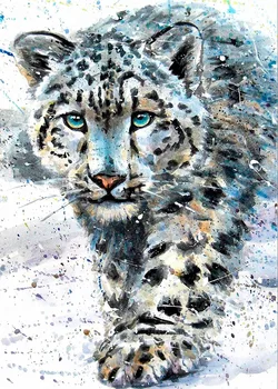 JMINE Div 5D Leopard Pilna Deimantų Tapybos kryželiu rinkiniai meno Aukštos Kokybės Gyvūnų 3D dažų deimantai