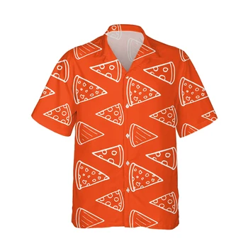 Jumeast Naujas 3d Harajuku Pica Spausdinti Havajų Juokingi Marškinėliai Vyrams trumpomis Rankovėmis Atsitiktinis Marškinėliai Mens Mados Madinga Prarasti Streetwear