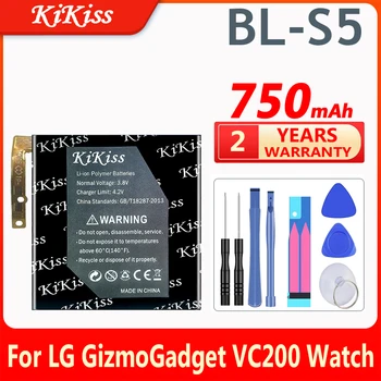 KiKiss 750mAh Bateriją BL-S5 BLS5 BL S5 už LG GizmoGadget VC200 Žiūrėti Baterijas