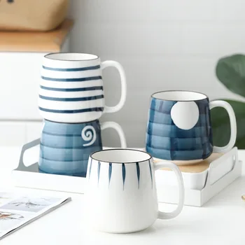 Kūrybinės keramikos kavos puodelio kavos puodelio pieno asmens buveinė didelės talpos arbatos puodelio sulčių, pora namų baldai taurė