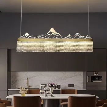 Kūrybos stilius ir kraštovaizdžio modeliavimo restoranas arbatos kambarys lempos Zen modernus apšvietimas kambarį kristalų liustra