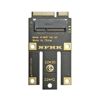 M. 2 NGFF į mini pci-e adapterį A+E raktas raktas m.2 wi-fi