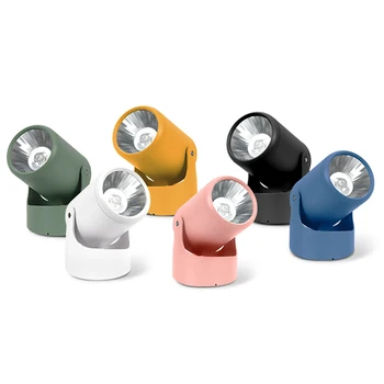 Macaron 5W/7W/10W COB LED Lubų Šviesos Nuotrauką Lempos Reguliuojamas Apšvietimas Kambarį Juoda/Balta/Mėlyna/Žalia/Geltona/Rožinė shell