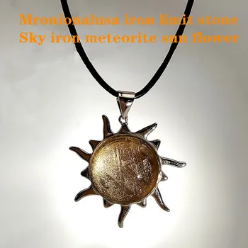 Mandela Dangaus Geležies Meteoritas Sun Flower Pendant Ištikimybės Moterų Asmenybės Papuošalai Švedija M Geležies Meteoritas Dvasinę Energiją
