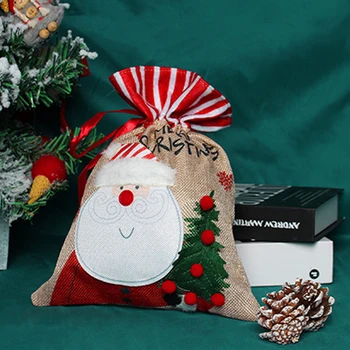 Medžio Ornamentais Dovanų Maišelis Švenčių prekės Colorfast Santa Užkandis Maišas Cukraus Pack 