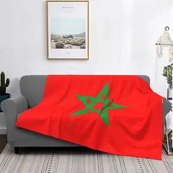 Mirti Flagge Von Marokko Vilnos Decken Lustige Decke für Home Hotel Sofa Bettdecken