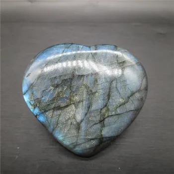 Mėlyna Šviesa Gamtos Labradoras Širdies Akmuo Kristalas Mineralinių Pavyzdys Mėnulio Akmuo Akmuo Fengshui Gydymo Reiki Meilės Dovana Dekoras