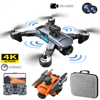 Naujas Drone K7 5G WIFI 4K HD Professional Kamerą LED Šviesos 2.4 G Signalą 3-ašis, Anti-shake, Gimbal ESC su Optinio Srauto Quadcopter