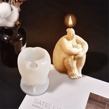 Naujas Nuolatinis Riebalų Moters Kūno Žvakė Formų skirti Žvakė Priėmimo, 3D Silikono Formos Moteris