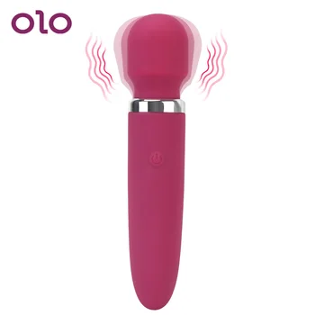 OLO Antgalis Klitorio Stimuliatorius 8 Režimai, Magic Wand Vibratoriai Erotinis Moterų Masturbator USB Įkrovimo Vibratorių Sekso Žaislai Moterims