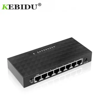 Smart 8 Prievadai, Interneto Jungiklis 10/100Mbps Ethernet Tinklo Greitai Perjungti Lan Hub Aukštos kokybės Ethernet Smart Switcher
