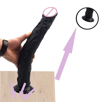 Strap on Sekso Dildo Didžiulis Didelių Realistiškas Penis Vibratorių Storas Silikono Varpos su siurbtukas Moterims G taško Stimuliacija Sekso Žaislai