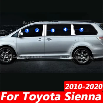 Toyota Sienna 2010-2020 Metų Automobilio Durelių Lango Viduriniame Stulpelyje Apdaila Apdailos Apsaugos Juosta 