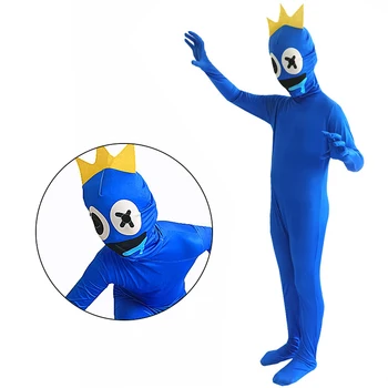 Vaivorykštė Draugais Kostiumas Vaikams Boys Blue Monster Wiki Vaivorykštė Draugais Cosplay Jumpsuit Siaubo Žaidimas Monster Bodysuit Drabužiai