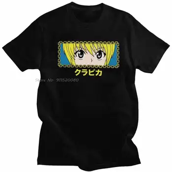 Vyriški HXH KURAPIKA AKIS T-Shirt Streetwear Hunter x Hunter Marškinėlius trumpomis Rankovėmis Hip-Hop Anime, Manga Marškinėliai Medvilnė Tee Dovanų Idėjos