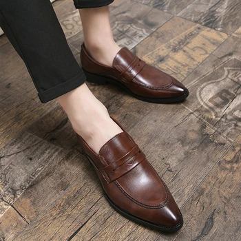 atsitiktinis lether batų verslo shose vasaros sapato scarpe rankų darbo Avalynės oficialų casuales couro masculino vyrų zapatos belaidžius