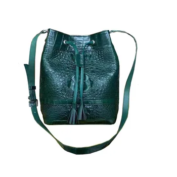 fanzunxing moterų krokodilas krepšyje tailandas krokodilo odos moterys krepšys vieno peties maišas žaliosios mados