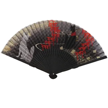 Šilko Audinys Kinijos Vėjo Lankstymo Ventiliatorius Vasaros Nešiojamų Moterų Gerbėjas Užsakymą Japonijos ir vėjo Amatų Lankstymo Ventiliatorius