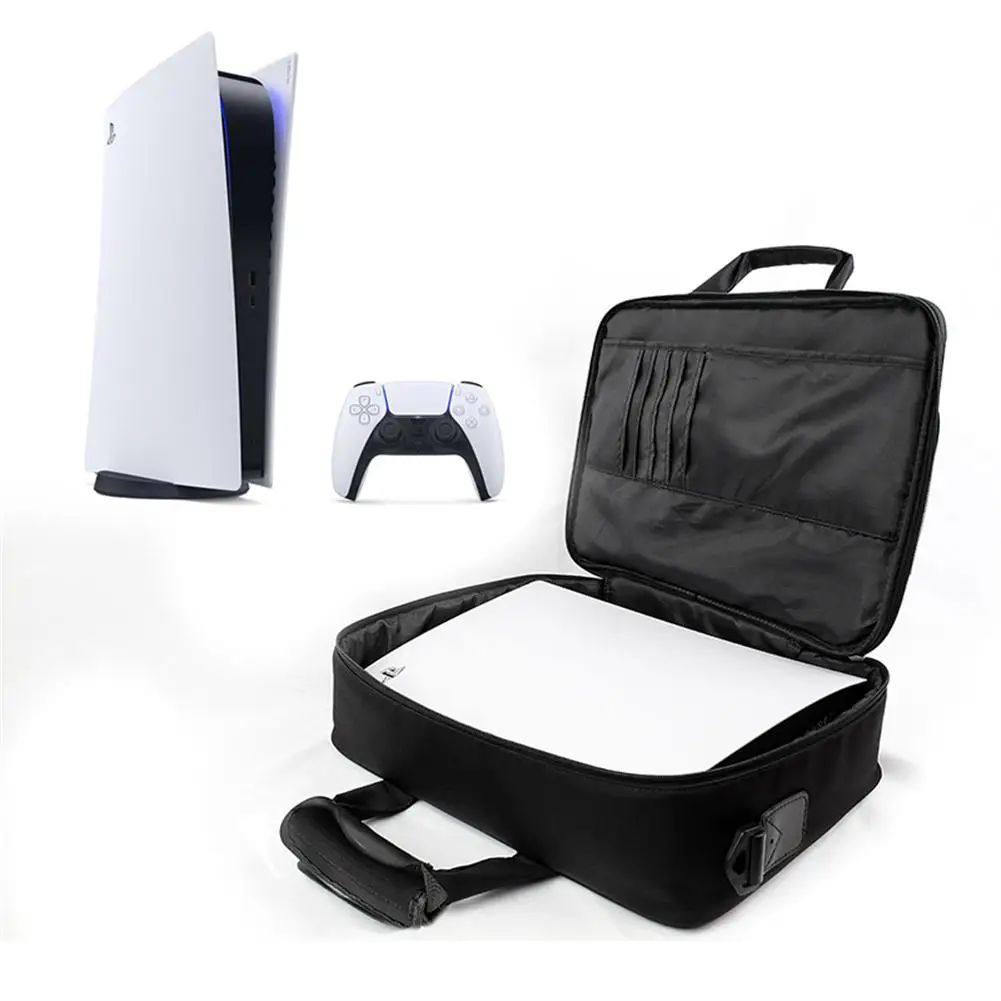Nešiojamų Drobės Dvigubo sluoksnio Apsaugos Saugojimo Krepšys PS5 Reguliuojamas Diržas per Petį, Vežančių Padengti Atveju Žaidimas Priedai