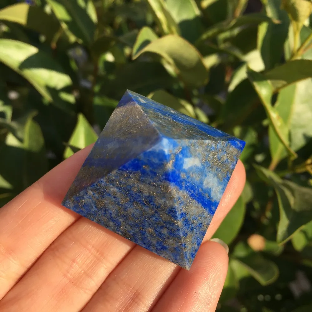 41g Gydomųjų gamtinių lazuritas kvarco kristalo piramidės natūralių akmenų ir mineralų dovana