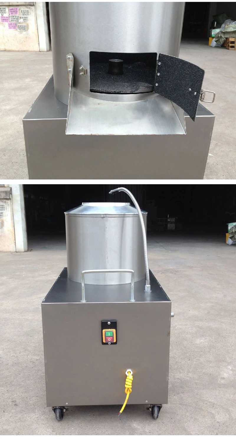 120-300 kg/H Nerūdijančio plieno 350 modelio bulvių taro lupimo mašina/odos pašalinti mašina su valymo funkcija komercinės