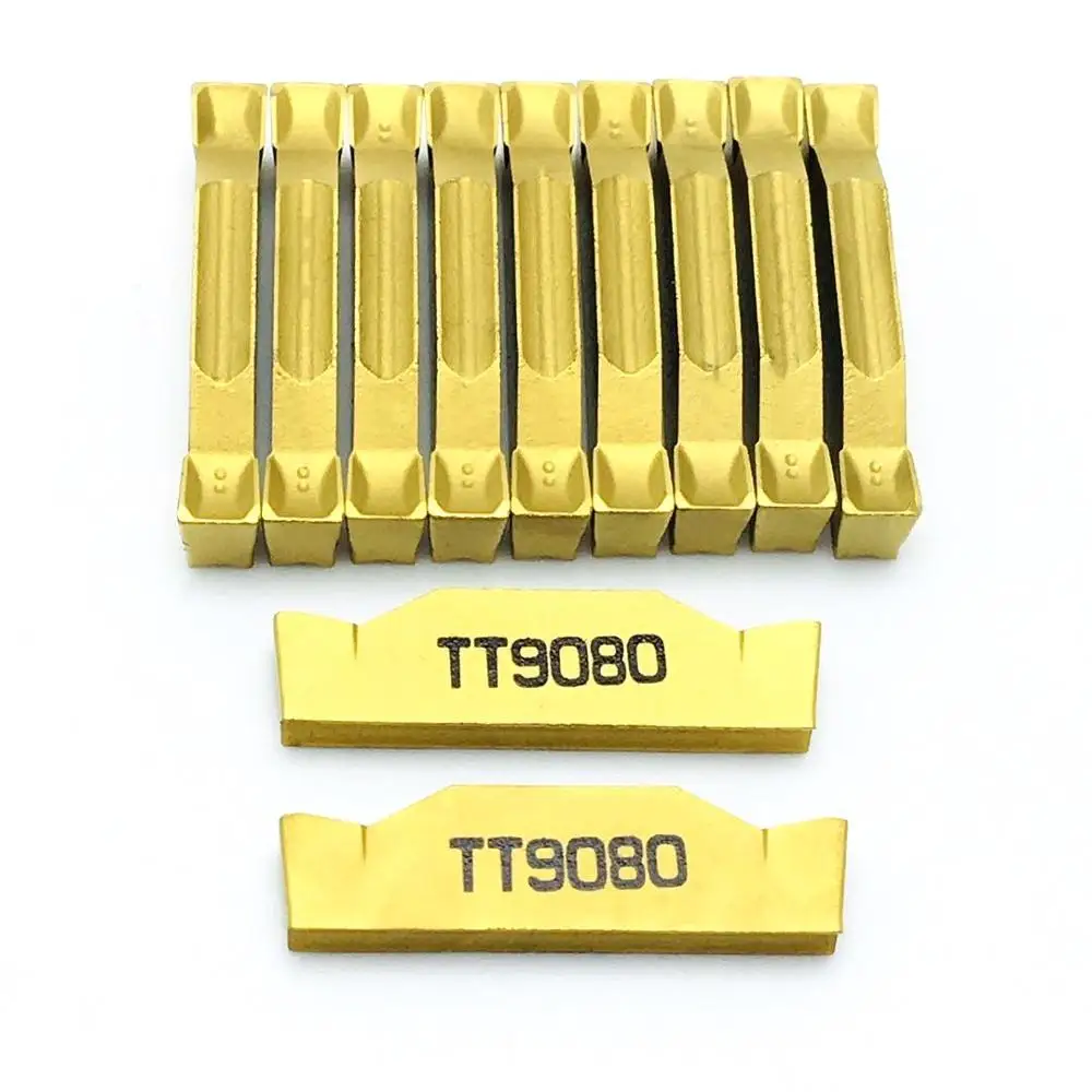 10 vienetų TDC3 TT9030 TDC3 TT9080 karbido įdėklai CNC tekinimo griovelį ir atskyrimo priemonė pjovimo įdėklai